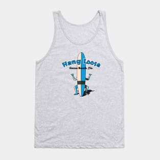 Cocoa Beach Florida Hang Loose Surfboard Shaka Man Tank Top